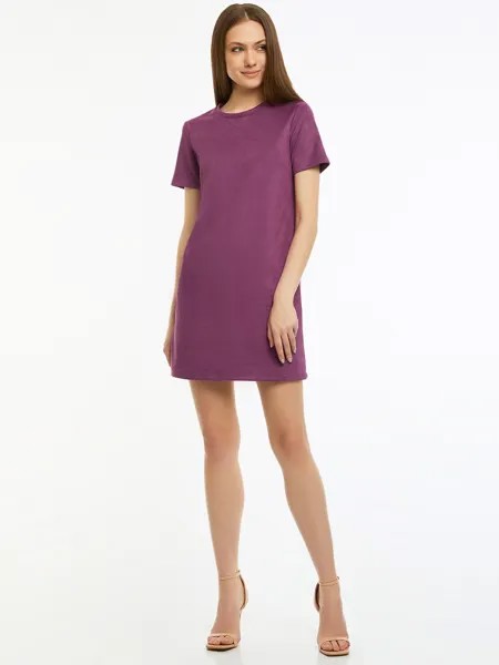 Платье женское oodji 18L01003 фиолетовое 36 EU
