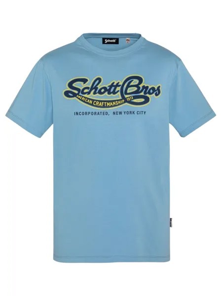 Футболка Schott Nyc, светло-синий