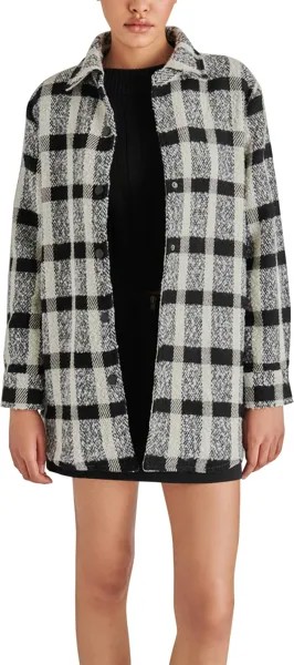 Куртка Eldridge Shirt Jacket Steve Madden, черный