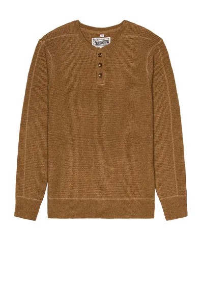 Свитер Schott Button Henley, кэмел