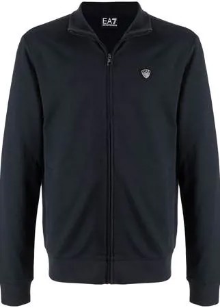 Ea7 Emporio Armani бомбер с нашивкой-логотипом