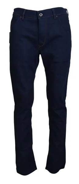 Джинсы RE-HASH Синие хлопковые облегающие мужские повседневные джинсовые брюки Tag s. 35 рекомендованная розничная цена 280 долларов США