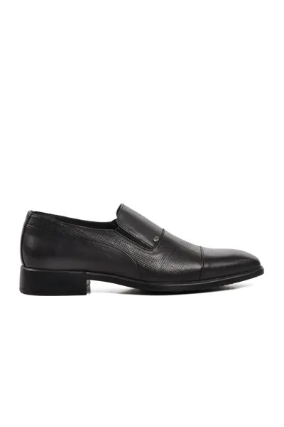 270-24K Черные мужские классические туфли из натуральной кожи Ayakmod