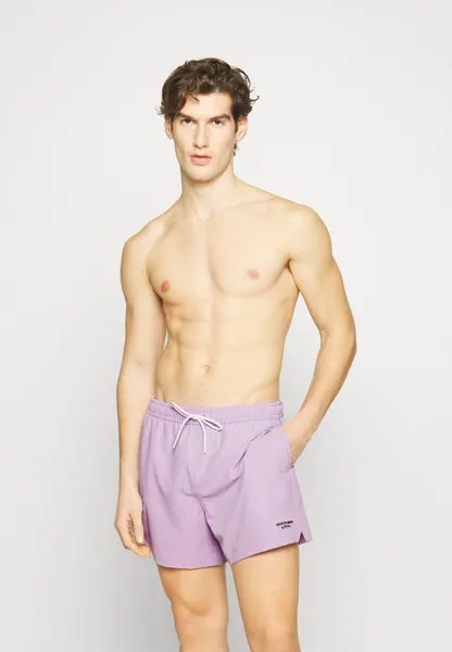 Шорты для плавания Pull On Emea Branded Abercrombie & Fitch, цвет purple seersucker