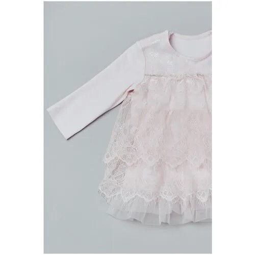 Платье Littlestar, нарядное, размер 80, розовый
