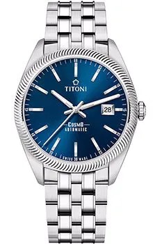 Швейцарские наручные  мужские часы Titoni 878-S-612. Коллекция Cosmo
