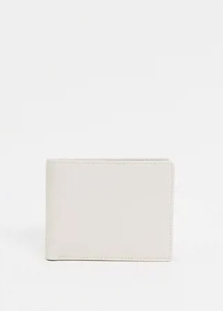Белый бумажник с контрастной подкладкой черного цвета Smith & Canova