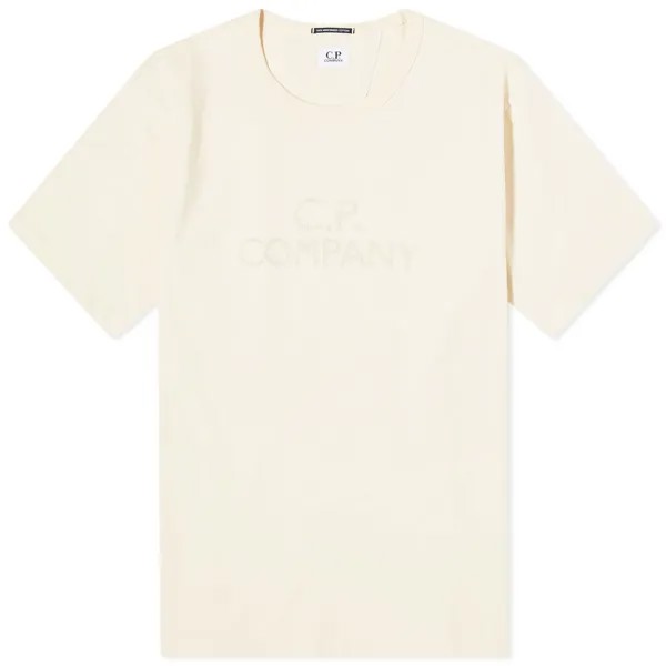 Футболка C.P. Company 30/2 Mercerized Jersey Twisted Logo T-Shirt, цвет Pistachio Shell