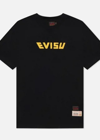Мужская футболка Evisu Godhead Daruma Box Printed Daicock, цвет чёрный, размер S