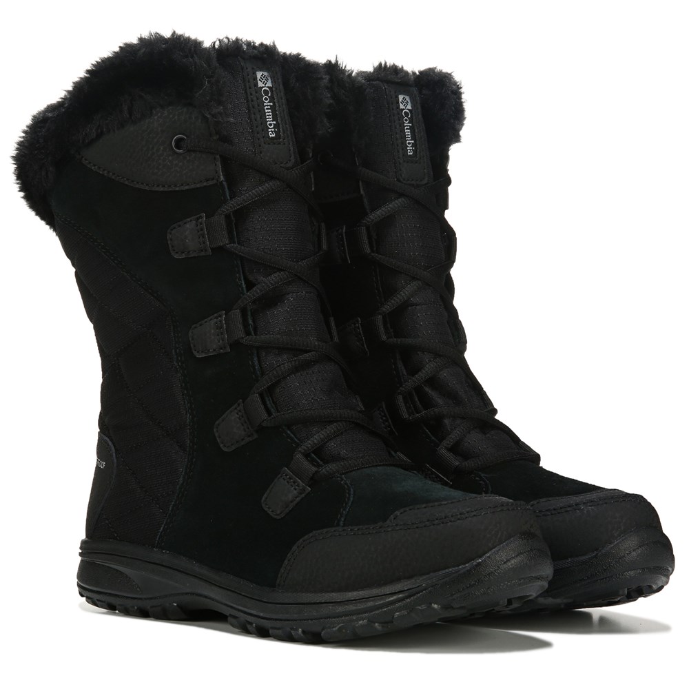Женские широкие водонепроницаемые зимние ботинки Ice Maiden II Columbia, черный