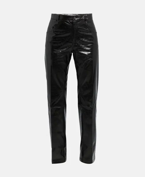 Брюки из кожи McQ Alexander McQueen, черный