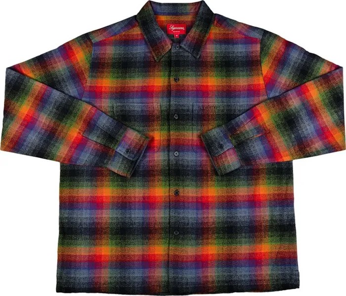 Рубашка Supreme Plaid Flannel Shirt 'Multicolor', разноцветный
