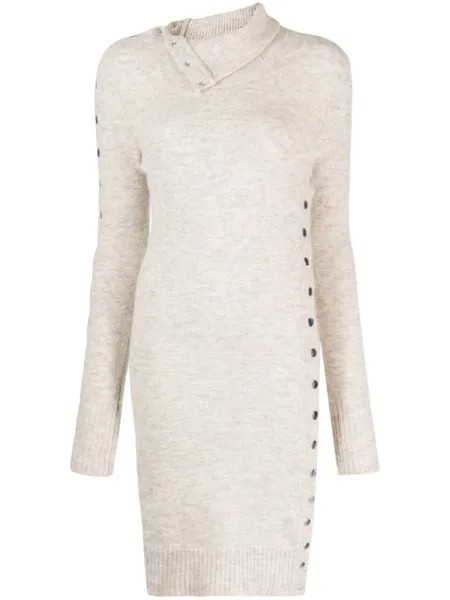 ISABEL MARANT Marina knitted dress, нейтральный цвет