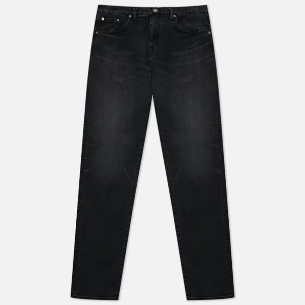Джинсы Edwin Slim Tapered Kaihara Black x Black Stretch Denim Green x White S, 32/32