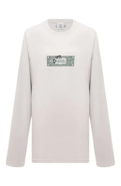 Хлопковый лонгслив VETEMENTS