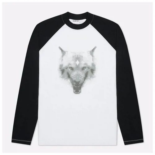 Мужской лонгслив Marcelo Burlon Cross Wolf Baseball белый , Размер L