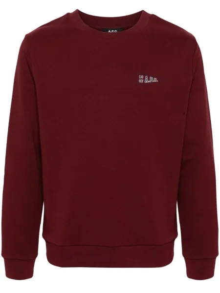 A.P.C. худи с логотипом, красный