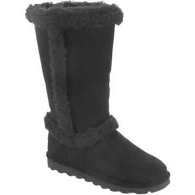 Женские черные замшевые полусапоги Bearpaw Kendall 10, средние (B,M) BHFO 1794