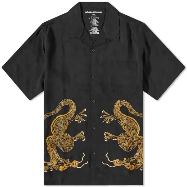 Рубашка для летних каникул Maharishi Thai Dragon, черный