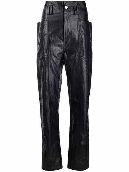 Isabel Marant Étoile брюки Tessini из искусственной кожи