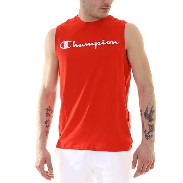 Майка мужская Champion Legacy American Classics Sleeveless Crewneck T-Shirt красная S