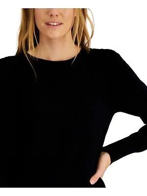 ANNE KLEIN Женский черный свитер с рукавами-пуфами из смесового хлопка для работы XS