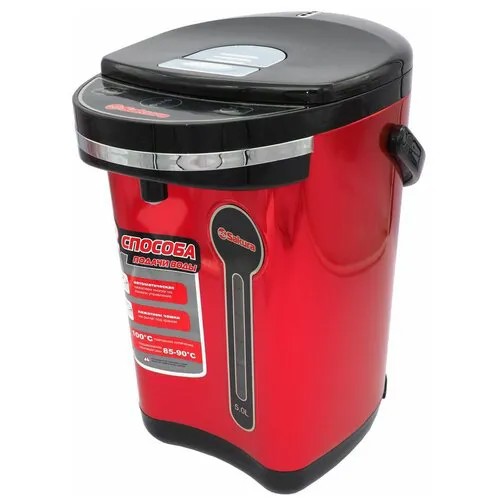 Термопот SA-1335R 5.0л бел/красн