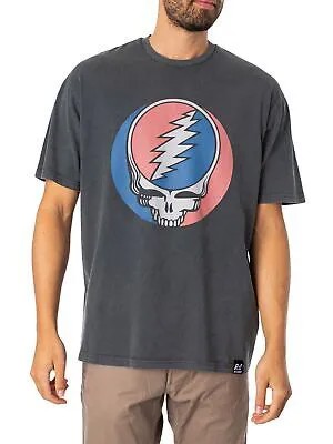 Мужская свободная футболка Greatful Dead Vintage, черная Recovered