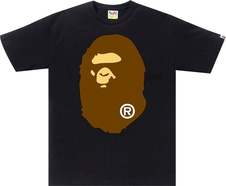 Футболка BAPE Big Ape Head Tee 'Black', черный