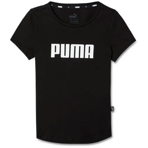 Футболка PUMA, хлопок, размер 110, черный