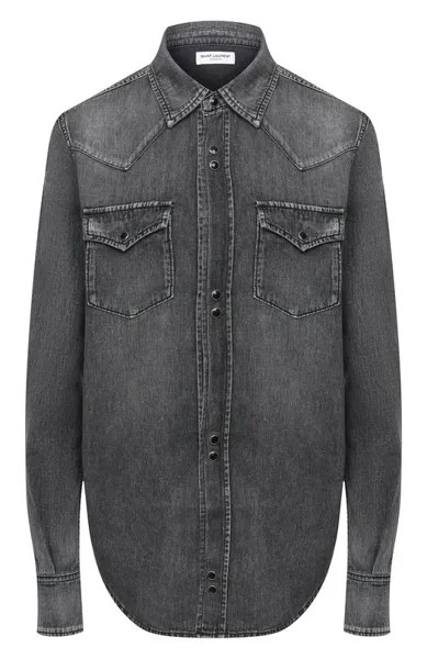 Хлопковая рубашка Saint Laurent