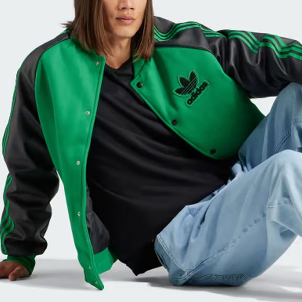 SST бейсбольная майка мужская зеленая Adidas Originals, зеленый