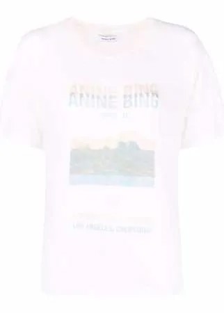 ANINE BING футболка с принтом