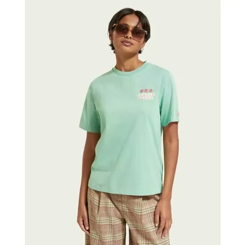 Футболка SCOTCH & SODA, размер S, светло-зеленый