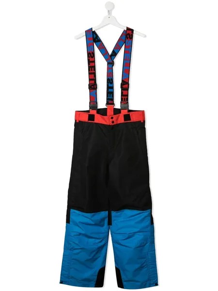 Stella McCartney Kids лыжные брюки в стиле колор-блок