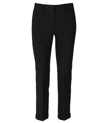 Женские черные брюки в тонкую полоску Aniye By Darrel New York