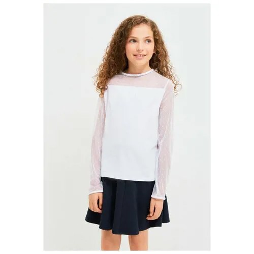 Блузка для девочек ACOOLA белая, размер 146