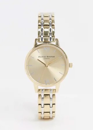 Часы-браслет в золотисто-серебристой гамме Olivia Burton-Мульти