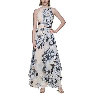 Calvin Klein Womens Metallic Maxi Party Evening Dress BHFO 5094
