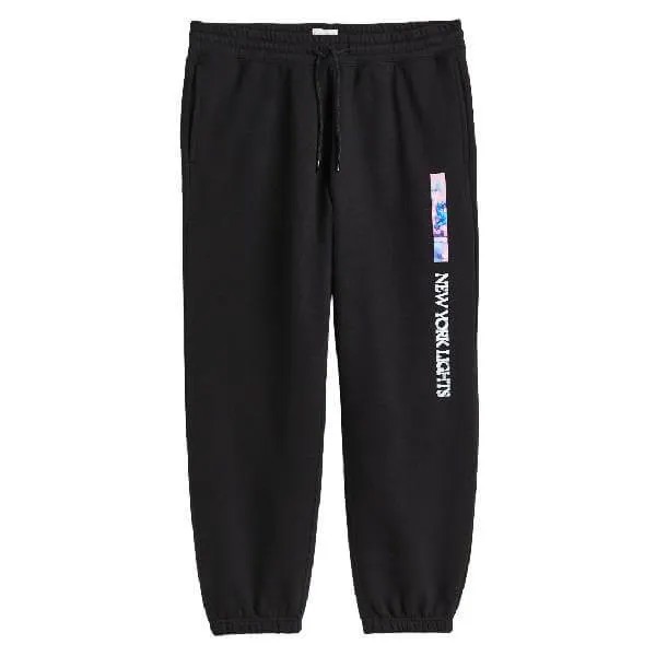 Джоггеры свободного кроя H&M Relaxed Fit Joggers, черный