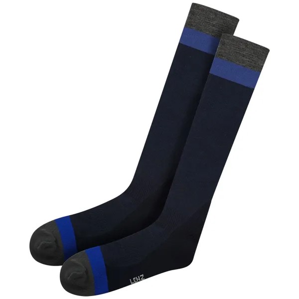 Носки Lenz Merino Compression 1 Long, синий