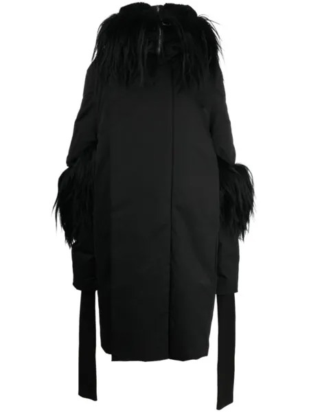 Rick Owens пуховик Alice Gauntlet, черный