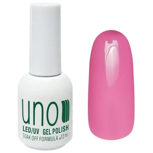 Гель-лак UNO Color Классические оттенки, 12 мл, оттенок 024 Клубничный йогурт