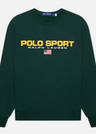 Мужская толстовка Polo Ralph Lauren Polo Sport Fleece Crew Neck, цвет зелёный, размер S