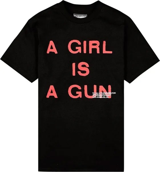 Футболка Pleasures Girl Is A Gun T-Shirt 'Black', черный