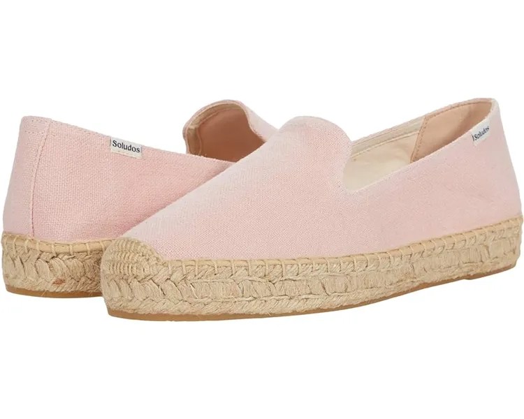 Лоферы Soludos Platform Smoking Slipper, цвет Soft Pink