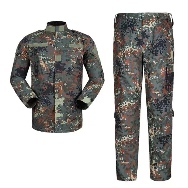 Немецкая униформа, рубашка, брюки, тактические военные камуфляжные костюмы, хлопковая униформа для охоты, страйкбола, военная одежда, камуфляж