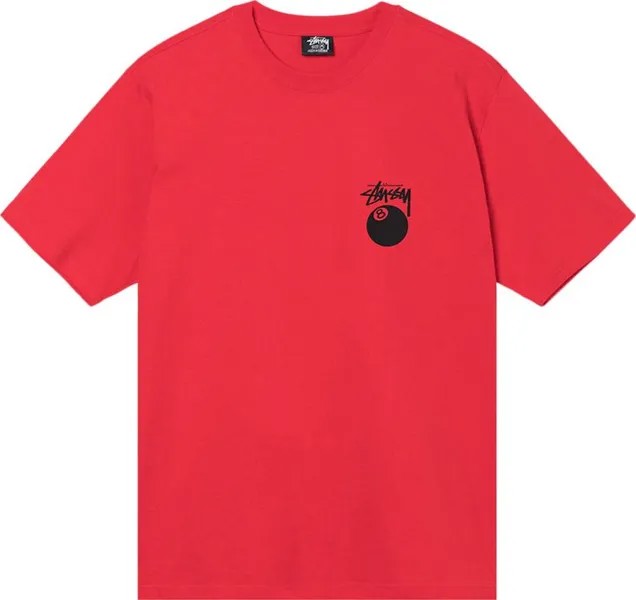 Футболка Stussy Billiards Tee 'Red', красный