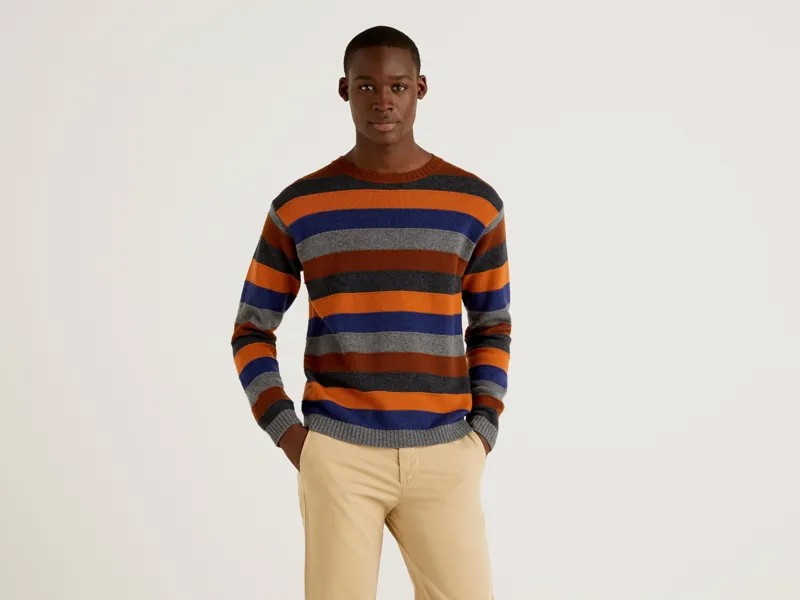 Джемпер мужской United Colors of Benetton 21A_1244K1J73 разноцветный M