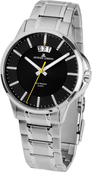 Наручные часы мужские Jacques Lemans 1-1540D серебристые